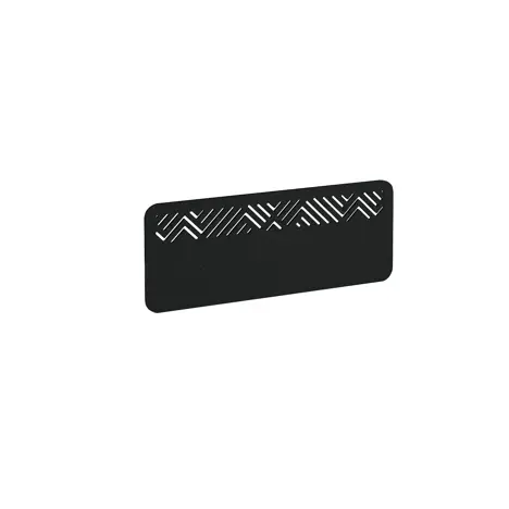 Chevron Acoustic Desktop Screen - 1000mm - Black